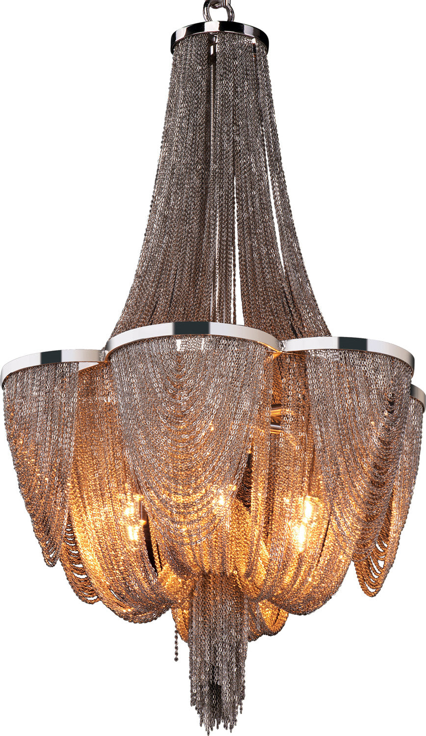 Maxim - LED Chandelier - Chantilly - Polished Nickel- Union Lighting Luminaires Decor