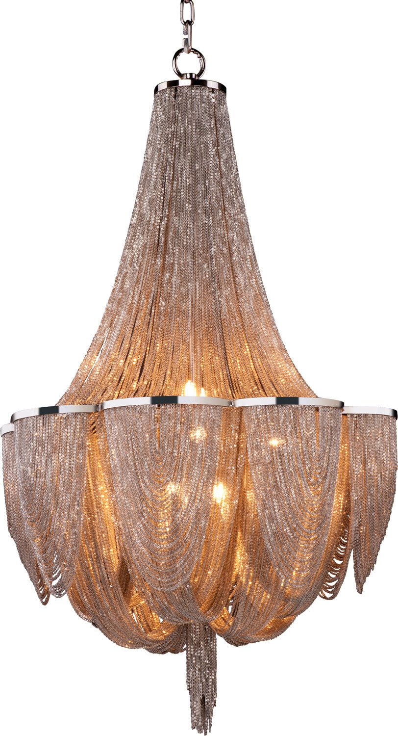 Maxim - LED Chandelier - Chantilly - Polished Nickel- Union Lighting Luminaires Decor
