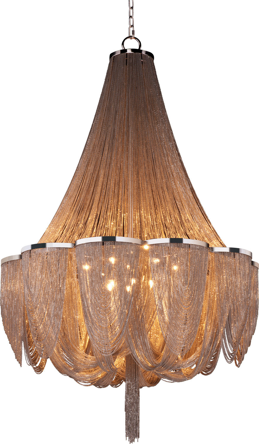 Maxim - LED Chandelier - Chantilly - Polished Nickel- Union Lighting Luminaires Decor
