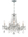 Crystorama - Five Light Mini Chandelier - Maria Theresa - Polished Chrome- Union Lighting Luminaires Decor