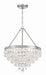 Crystorama - Six Light Chandelier - Calypso - Polished Chrome- Union Lighting Luminaires Decor