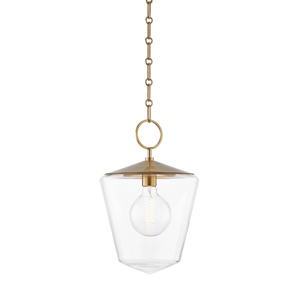 Hudson Valley Canada - One Light Pendant - Greene - Aged Brass- Union Lighting Luminaires Decor