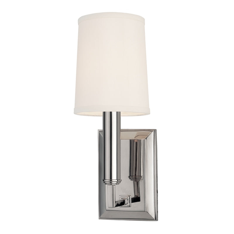 Hudson Valley Canada - One Light Wall Sconce - Clinton - Polished Nickel- Union Lighting Luminaires Decor