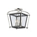 Hudson Valley Canada - Four Light Semi Flush Mount - Hollis - Polished Nickel- Union Lighting Luminaires Decor