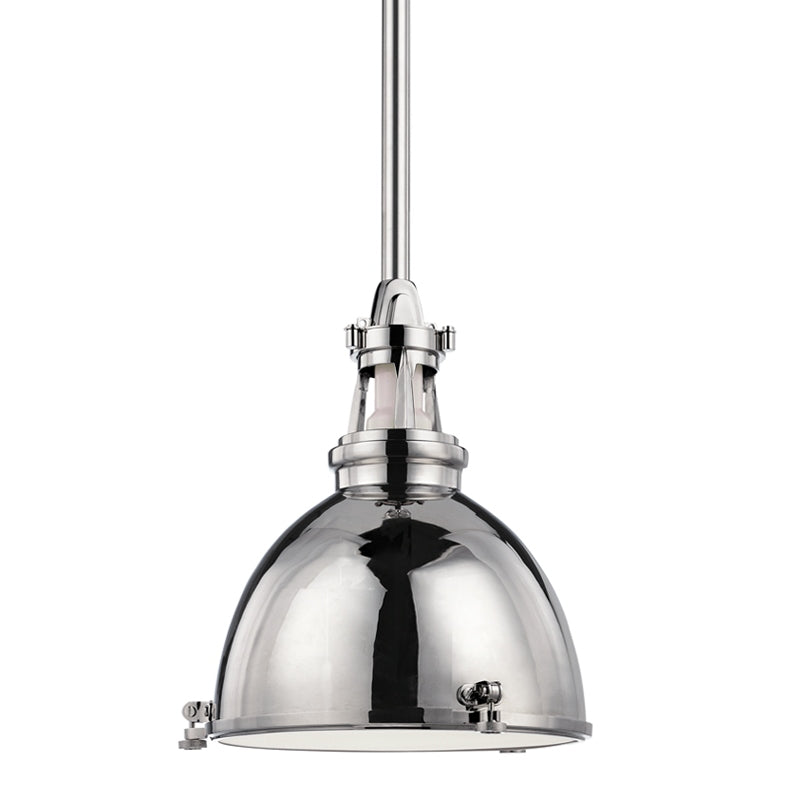 Hudson Valley Canada - One Light Pendant - Massena - Polished Nickel- Union Lighting Luminaires Decor