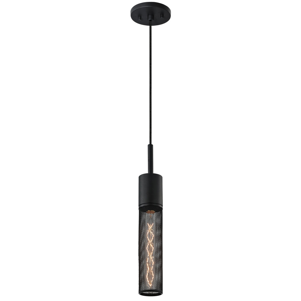Sonneman - One Light Pendant - Urban Edge - Textured Black- Union Lighting Luminaires Decor