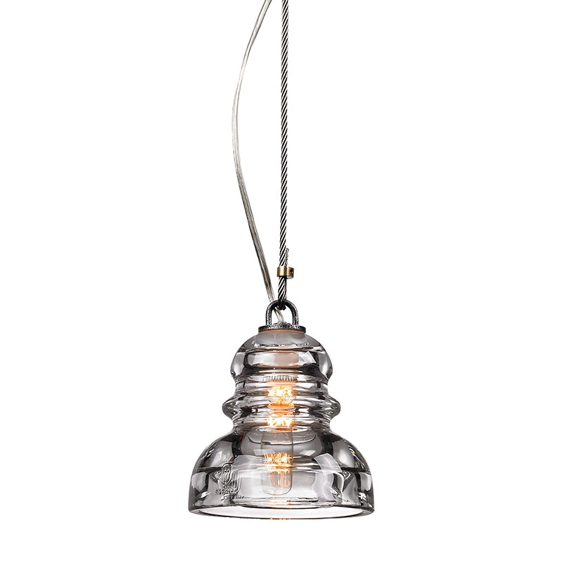Troy Lighting Canada - One Light Pendant - Menlo Park - Old Silver- Union Lighting Luminaires Decor