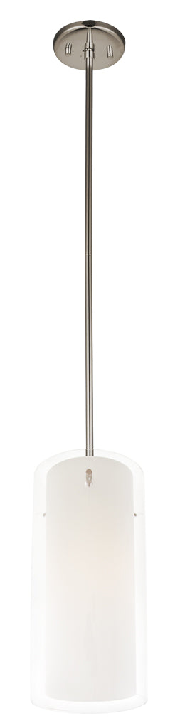 DVI Canada - One Light Mini-Pendant - Essex - Buffed Nickel w/Half Opal Glass- Union Lighting Luminaires Decor