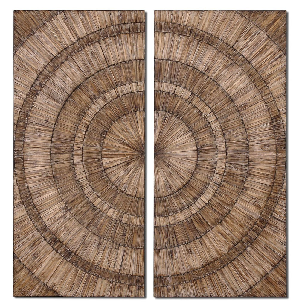 Uttermost - Wall Art - Lanciano - Natural Wood Chips w/Burnished- Union Lighting Luminaires Decor