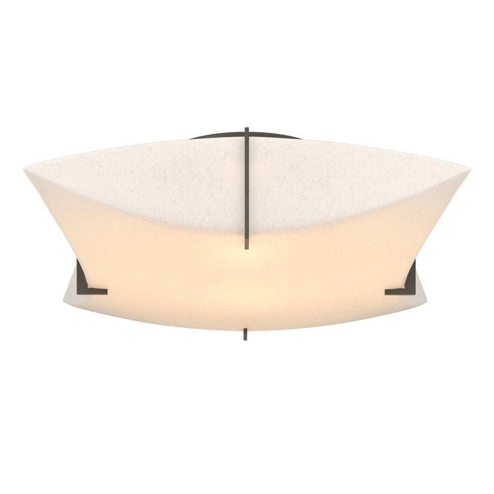 Hubbardton Forge - Two Light Semi-Flush Mount - Bento - Dark Smoke- Union Lighting Luminaires Decor