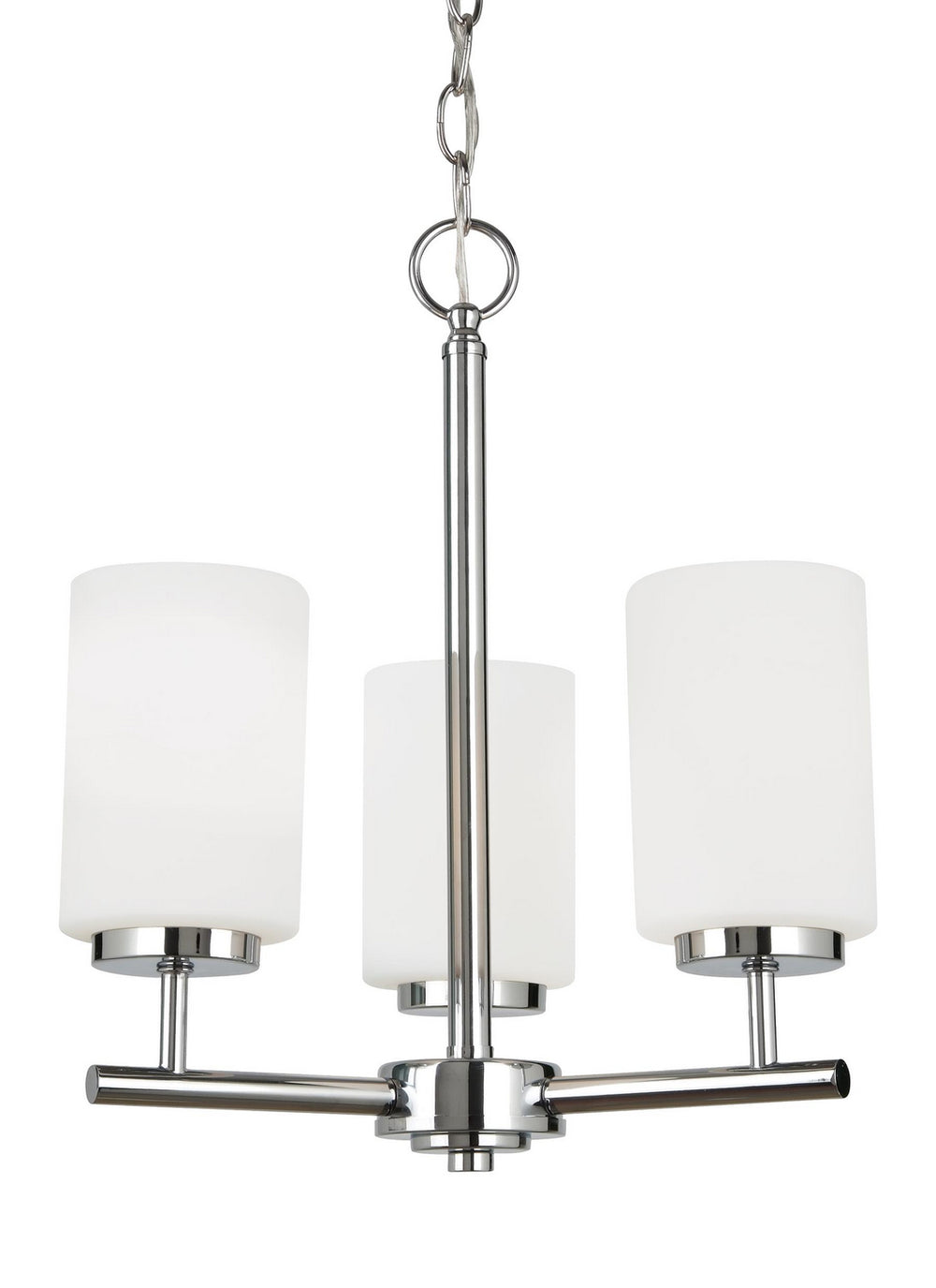 Generation Lighting Canada - Three Light Chandelier - Oslo - Chrome- Union Lighting Luminaires Decor