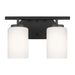 Generation Lighting Canada - Two Light Wall / Bath - Oslo - Midnight Black- Union Lighting Luminaires Decor