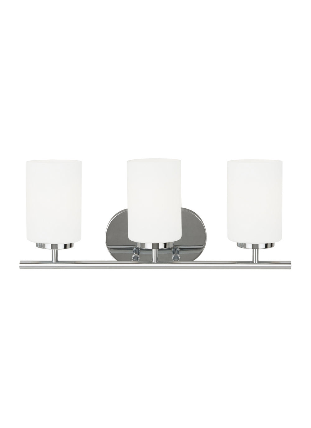 Generation Lighting Canada - Three Light Wall / Bath - Oslo - Chrome- Union Lighting Luminaires Decor