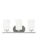 Generation Lighting Canada - Three Light Wall / Bath - Oslo - Chrome- Union Lighting Luminaires Decor