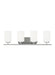 Generation Lighting Canada - Four Light Wall / Bath - Oslo - Chrome- Union Lighting Luminaires Decor