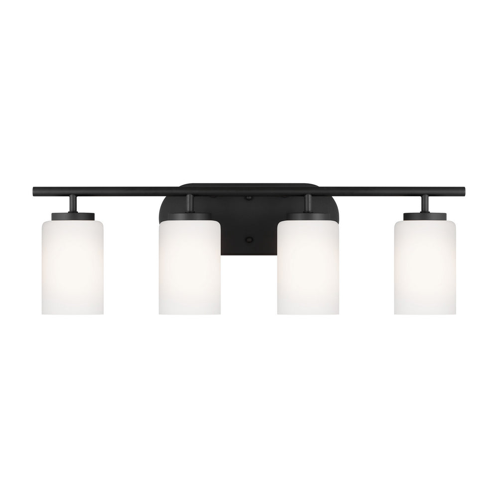 Generation Lighting Canada - Four Light Wall/ Bath - Oslo - Midnight Black- Union Lighting Luminaires Decor