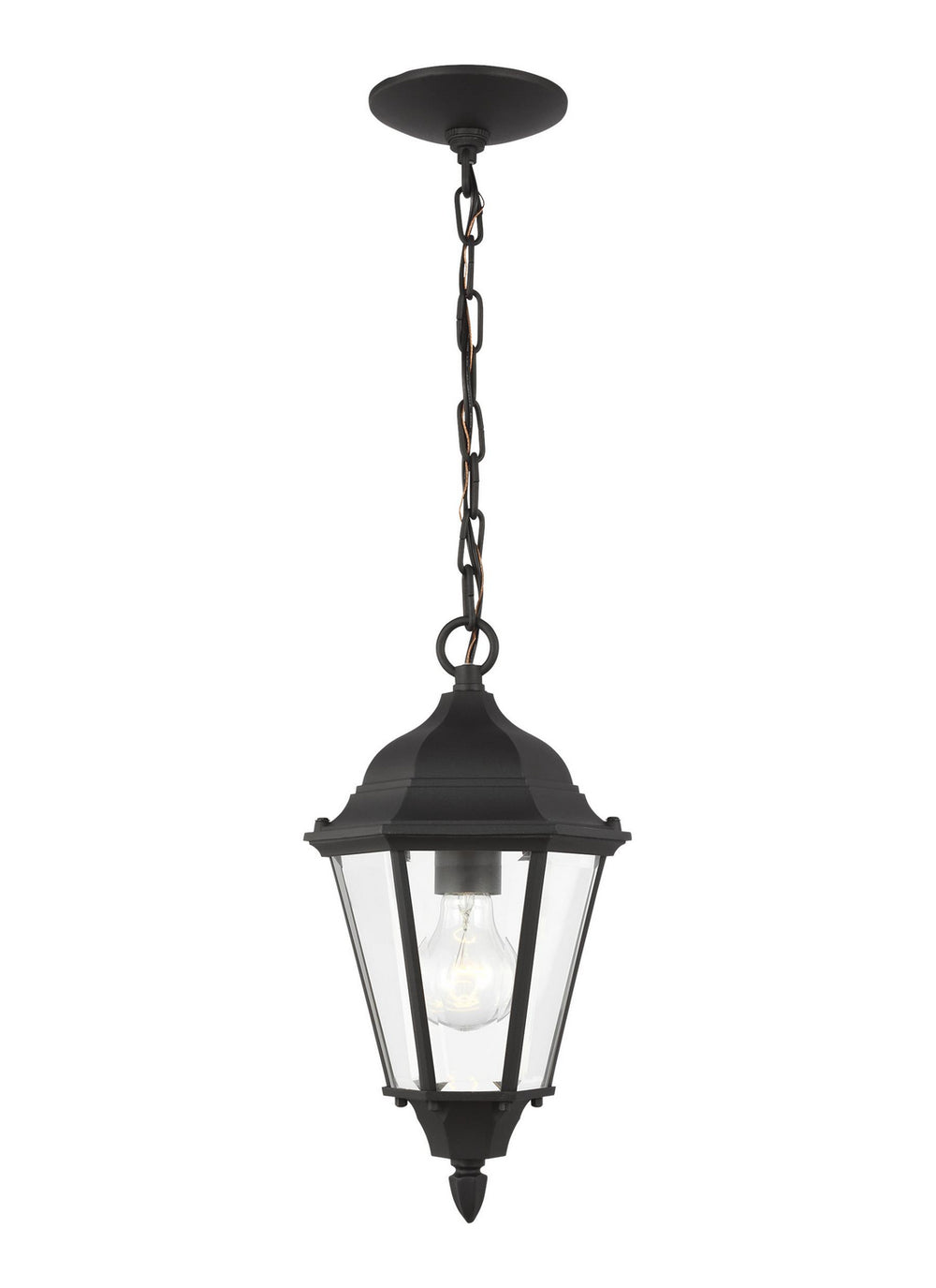 Generation Lighting Canada - One Light Outdoor Pendant - Bakersville - Black- Union Lighting Luminaires Decor