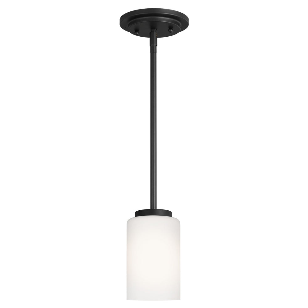 Generation Lighting Canada - One Light Mini-Pendant - Oslo - Midnight Black- Union Lighting Luminaires Decor