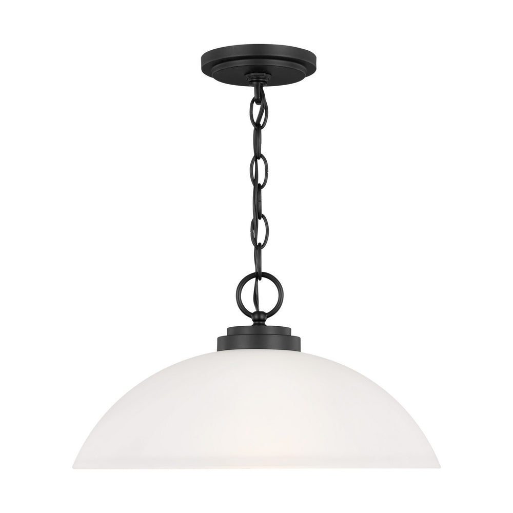 Generation Lighting Canada - One Light Pendant - Oslo - Midnight Black- Union Lighting Luminaires Decor