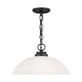 Generation Lighting Canada - One Light Pendant - Oslo - Midnight Black- Union Lighting Luminaires Decor
