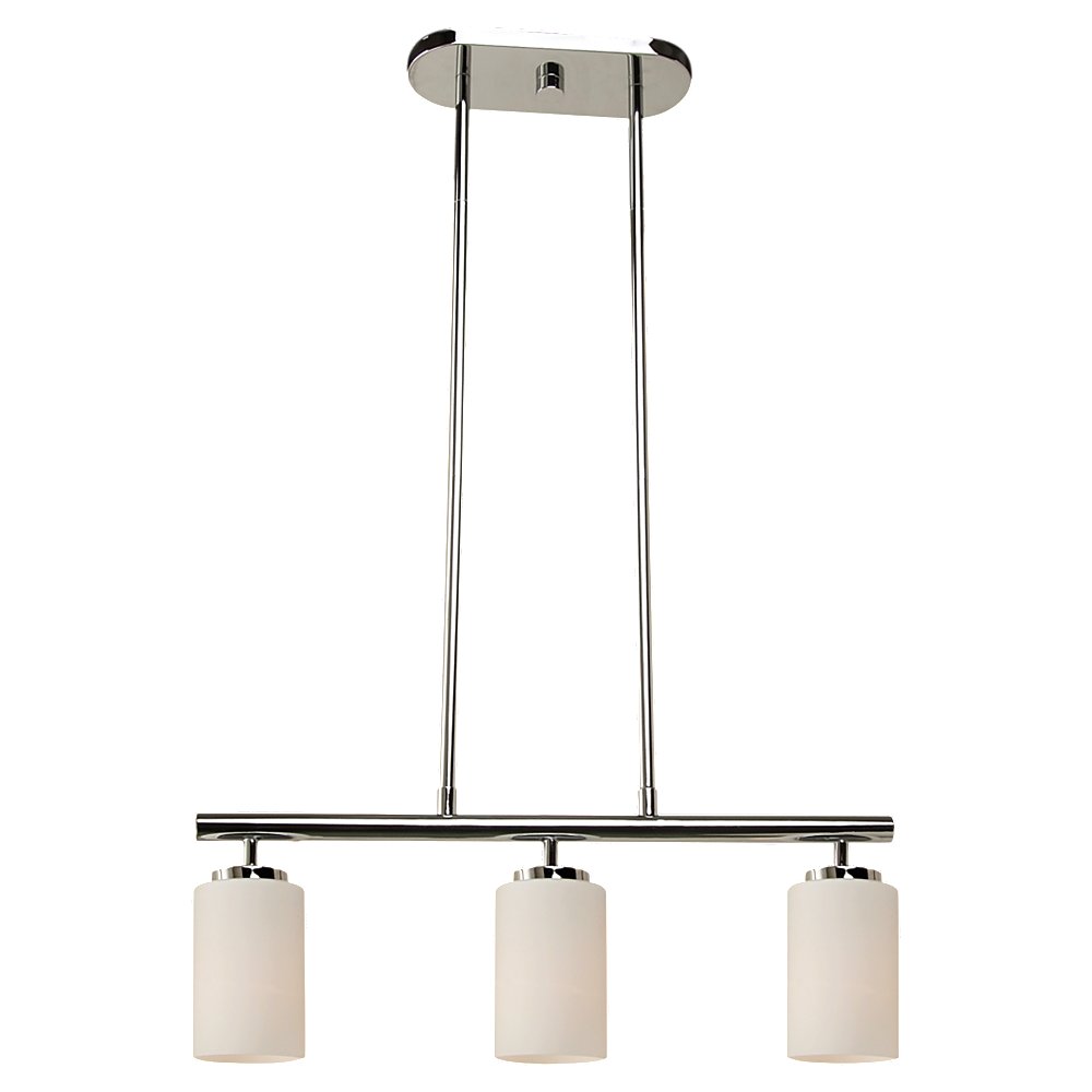 Generation Lighting Canada - Three Light Island Pendant - Oslo - Chrome- Union Lighting Luminaires Decor