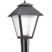 Generation Lighting Canada - One Light Outdoor Post Lantern - Polycarbonate Outdoor - Black- Union Lighting Luminaires Decor