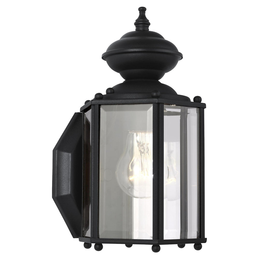 Generation Lighting Canada - One Light Outdoor Wall Lantern - Classico - Black- Union Lighting Luminaires Decor