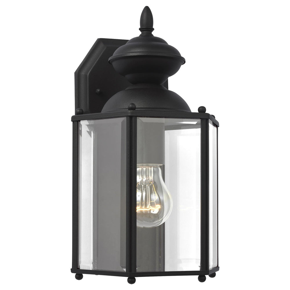 Generation Lighting Canada - One Light Outdoor Wall Lantern - Classico - Black- Union Lighting Luminaires Decor