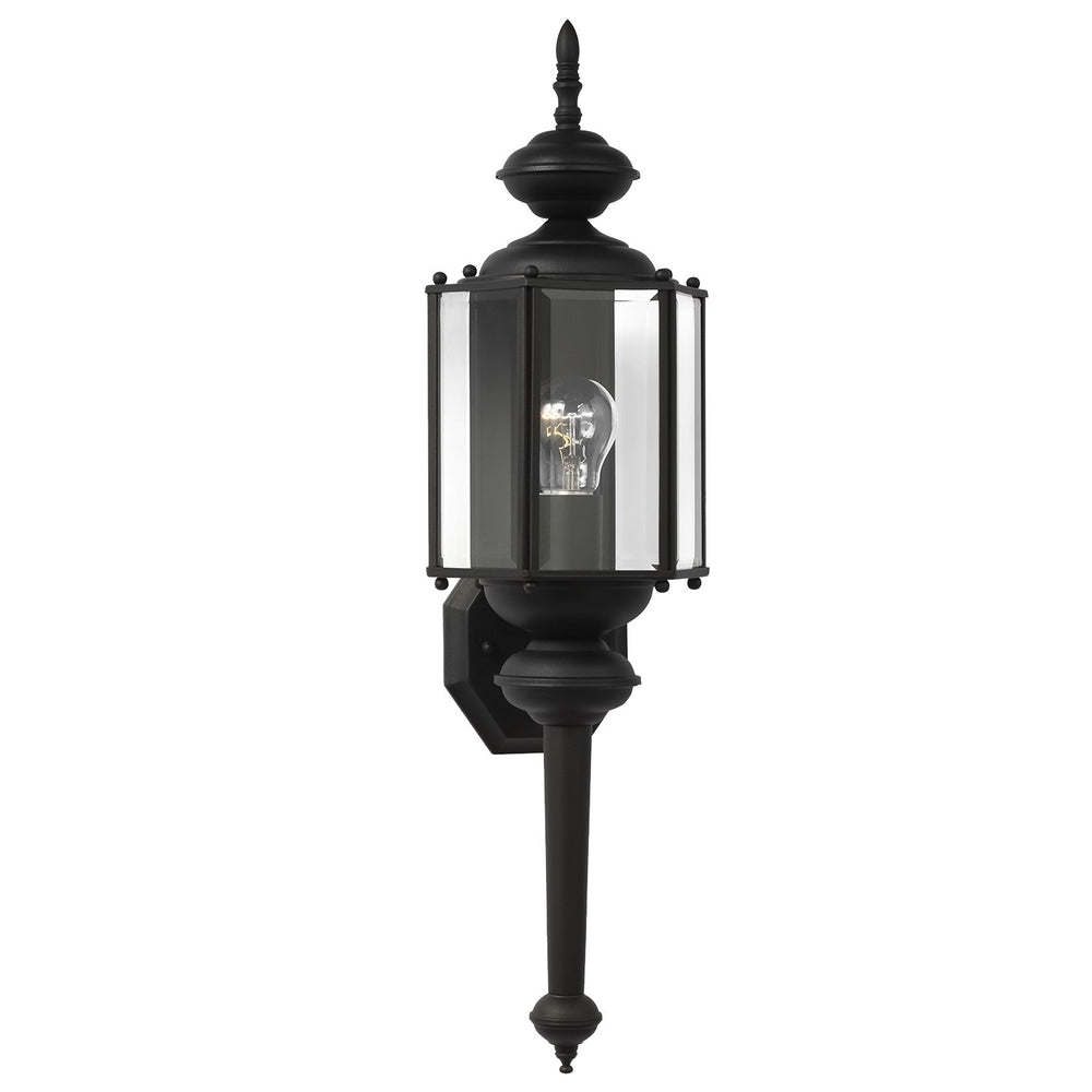 Generation Lighting Canada - One Light Outdoor Wall Lantern - Classico - Black- Union Lighting Luminaires Decor