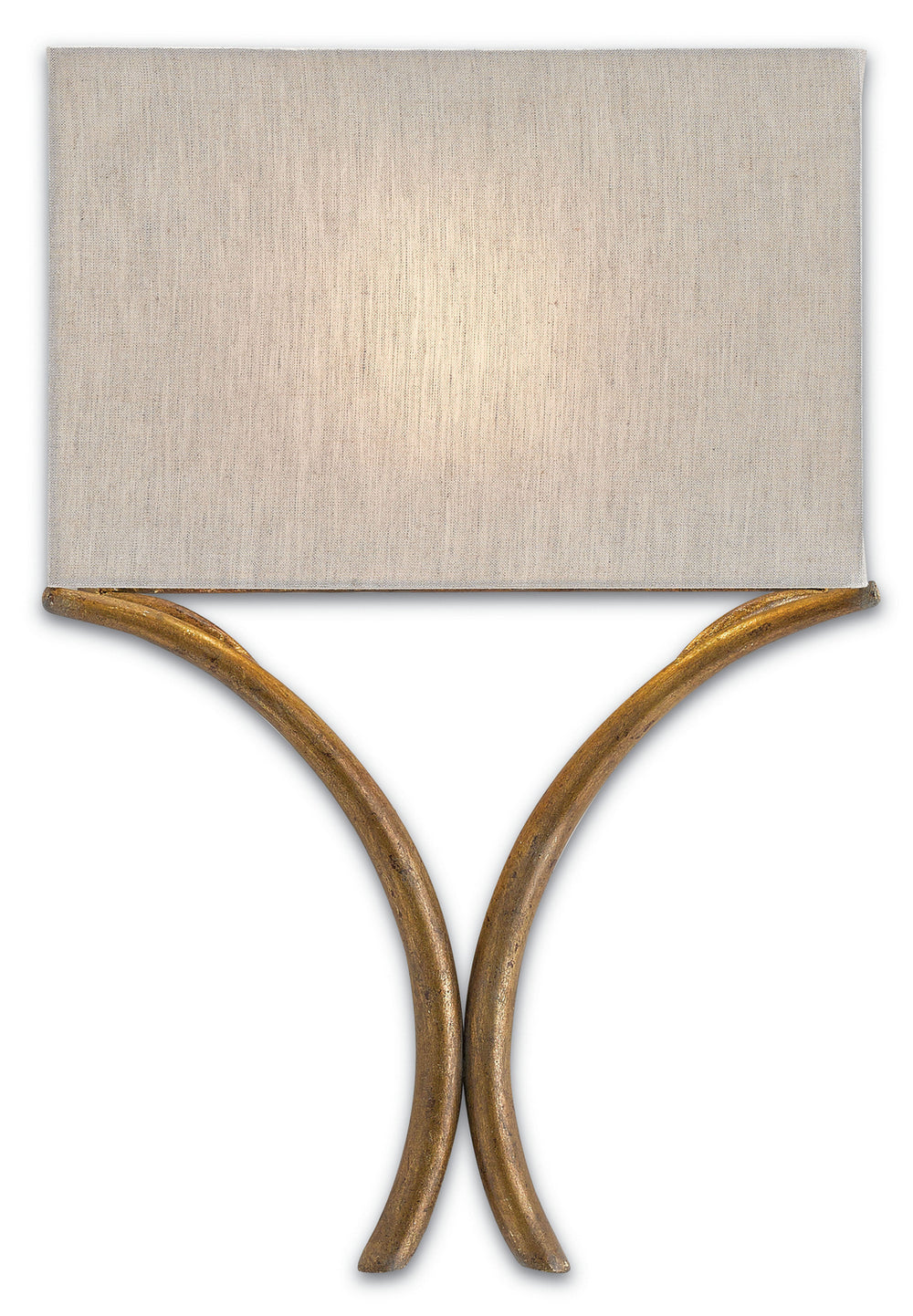 Currey and Company - One Light Wall Sconce - Cornwall Collection - French Gold Leaf- Union Lighting Luminaires Decor