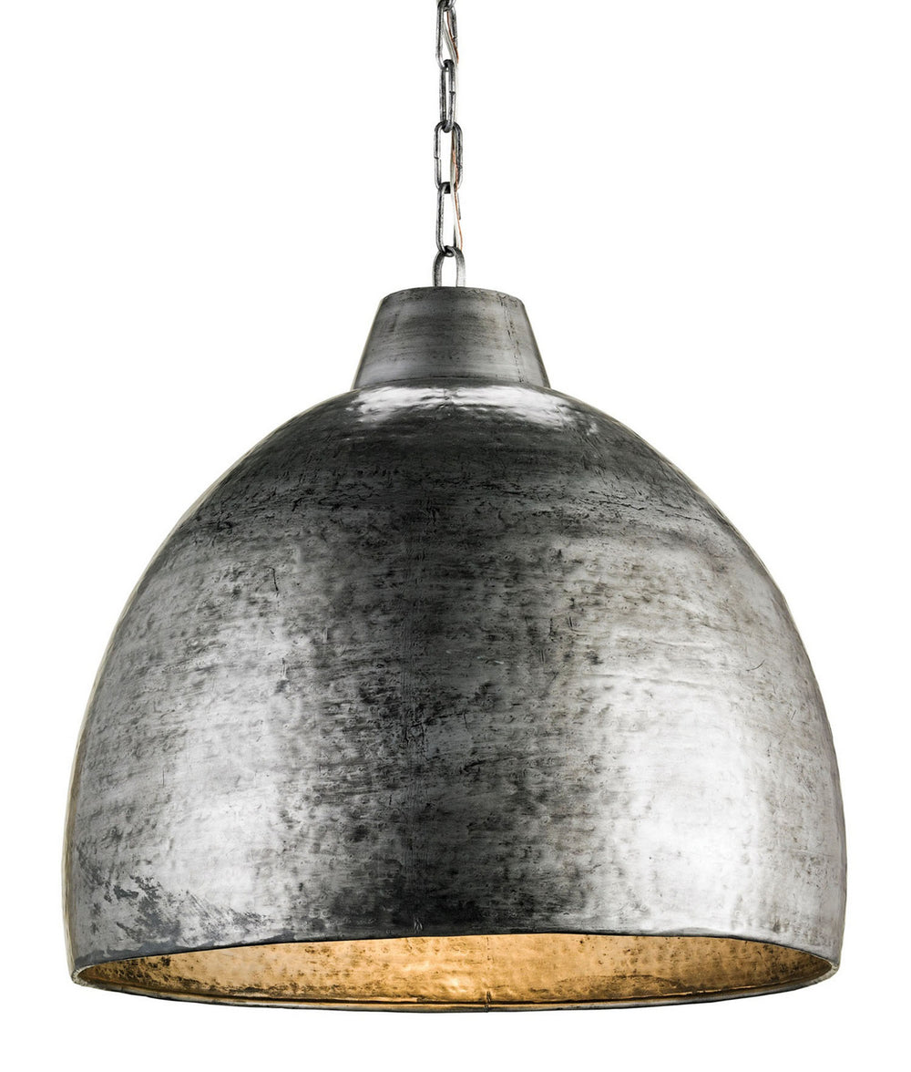 Currey and Company - One Light Pendant - Earthshine Collection - Blackened Steel- Union Lighting Luminaires Decor