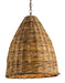Currey and Company - One Light Pendant - Basket - Natural/Washed Driftwood- Union Lighting Luminaires Decor