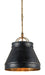 Currey and Company - One Light Pendant - Lumley Collection - French Black/Pyrite Bronze- Union Lighting Luminaires Decor