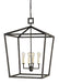 Currey and Company - Four Light Lantern - Denison Collection - Molé Black- Union Lighting Luminaires Decor
