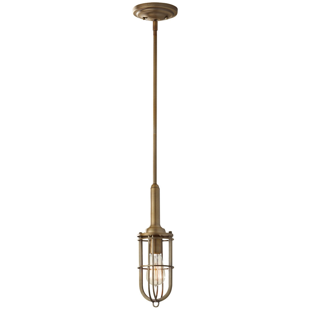 Generation Lighting Canada - One Light Pendant - Urban Renewal - Dark Antique Brass- Union Lighting Luminaires Decor