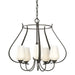 Hubbardton Forge - Five Light Chandelier - Flora - Dark Smoke- Union Lighting Luminaires Decor