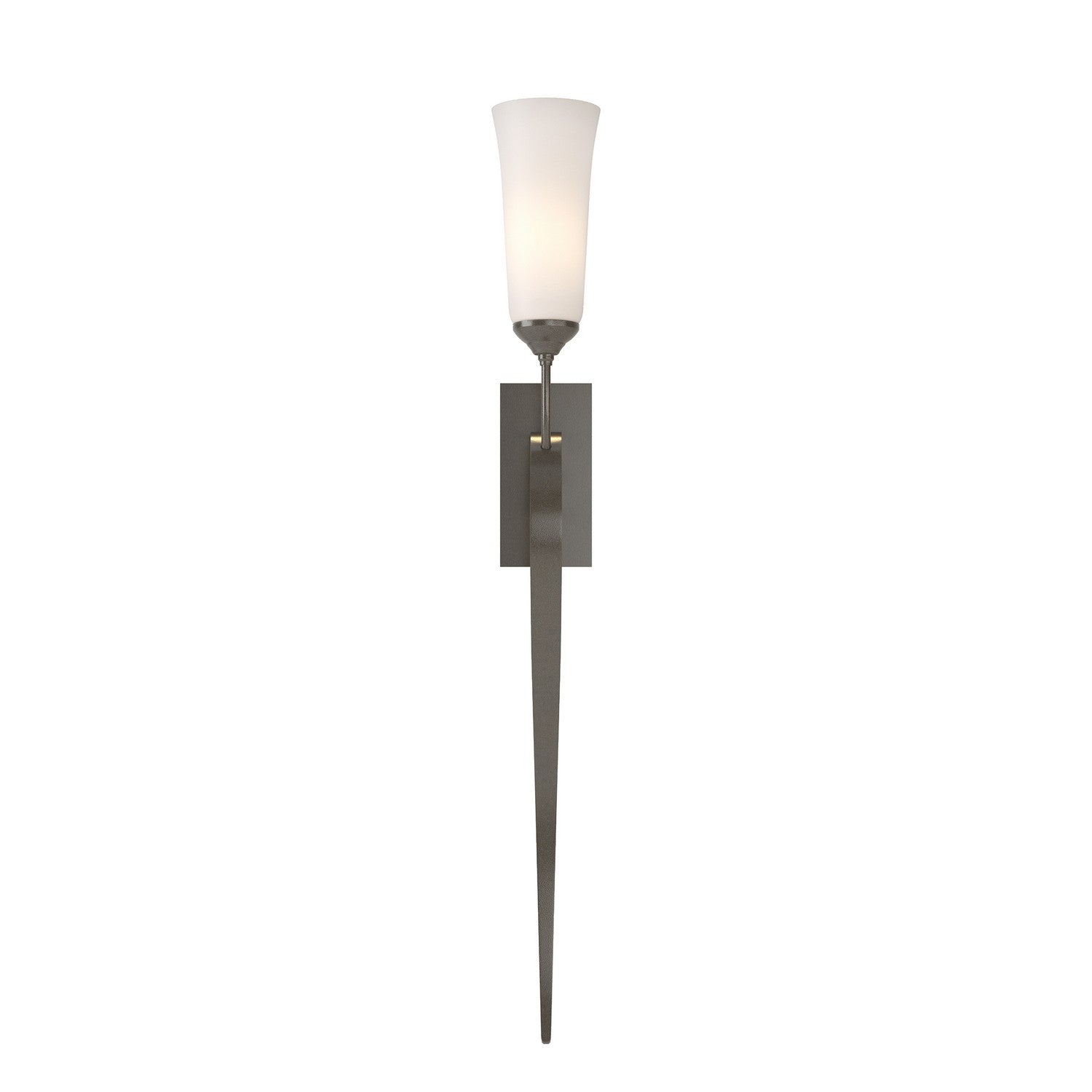 Hubbardton Forge - One Light Wall Sconce - Sweeping Taper - Dark Smoke- Union Lighting Luminaires Decor