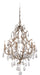 Corbett Lighting Canada - Six Light Chandelier - Amadeus - Stria Gold Leaf- Union Lighting Luminaires Decor