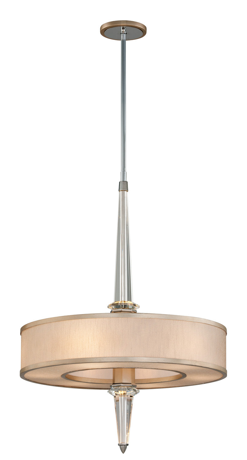 Corbett Lighting Canada - 16 Light Pendant - Harlow - Warm Silver Leaf- Union Lighting Luminaires Decor