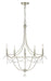 Crystorama - Five Light Chandelier - Metro - Antique Silver- Union Lighting Luminaires Decor