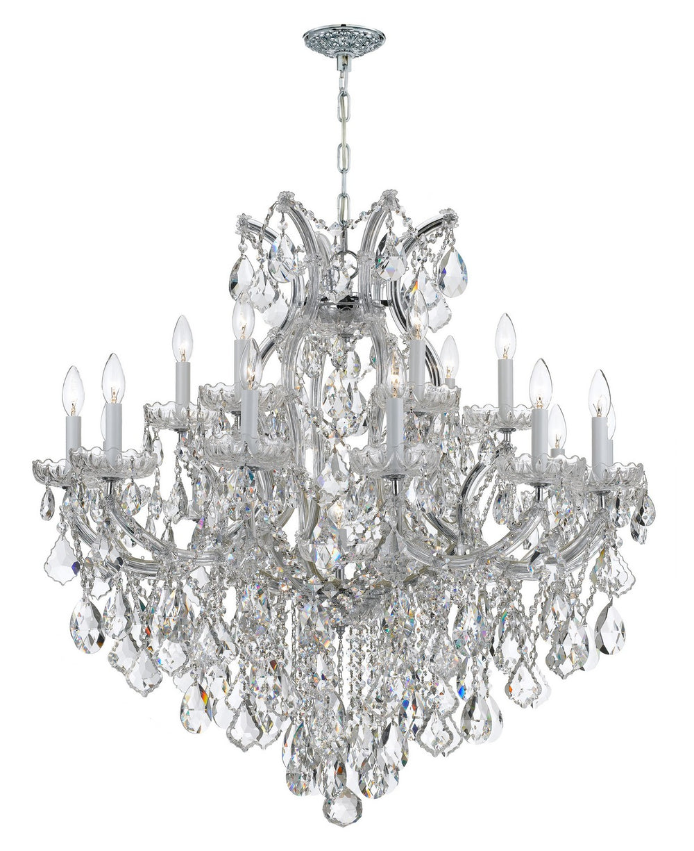 Crystorama - 19 Light Chandelier - Maria Theresa - Polished Chrome- Union Lighting Luminaires Decor