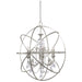 Crystorama - Six Light Chandelier - Solaris - Olde Silver- Union Lighting Luminaires Decor