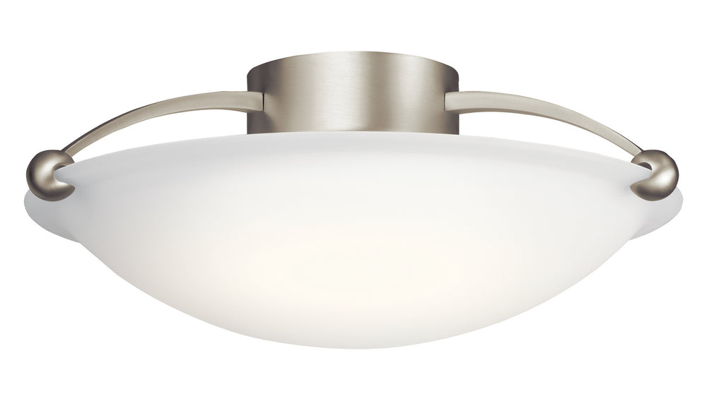 Kichler Canada - Three Light Semi Flush Mount - Brushed Nickel- Union Lighting Luminaires Decor