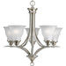 Progress Canada - Five Light Chandelier - Trinity - Brushed Nickel- Union Lighting Luminaires Decor