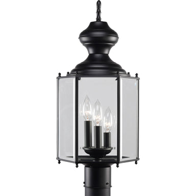 Progress Canada - Three Light Post Lantern - Carriage Classics - Black- Union Lighting Luminaires Decor