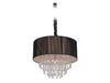 Avenue Lighting - Five Light Chandelier - Vineland Ave. - Black Silk String- Union Lighting Luminaires Decor