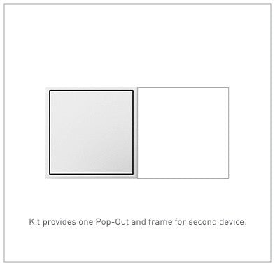 Legrand Canada - 15A Two-Gang Pop-Out Outlet - Adorne - White- Union Lighting Luminaires Decor