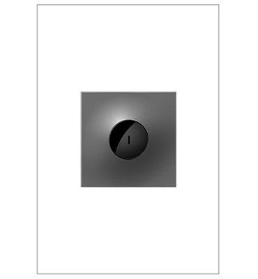 Legrand Canada - 15A Wave Switch with Microban - Adorne - Magnesium- Union Lighting Luminaires Decor