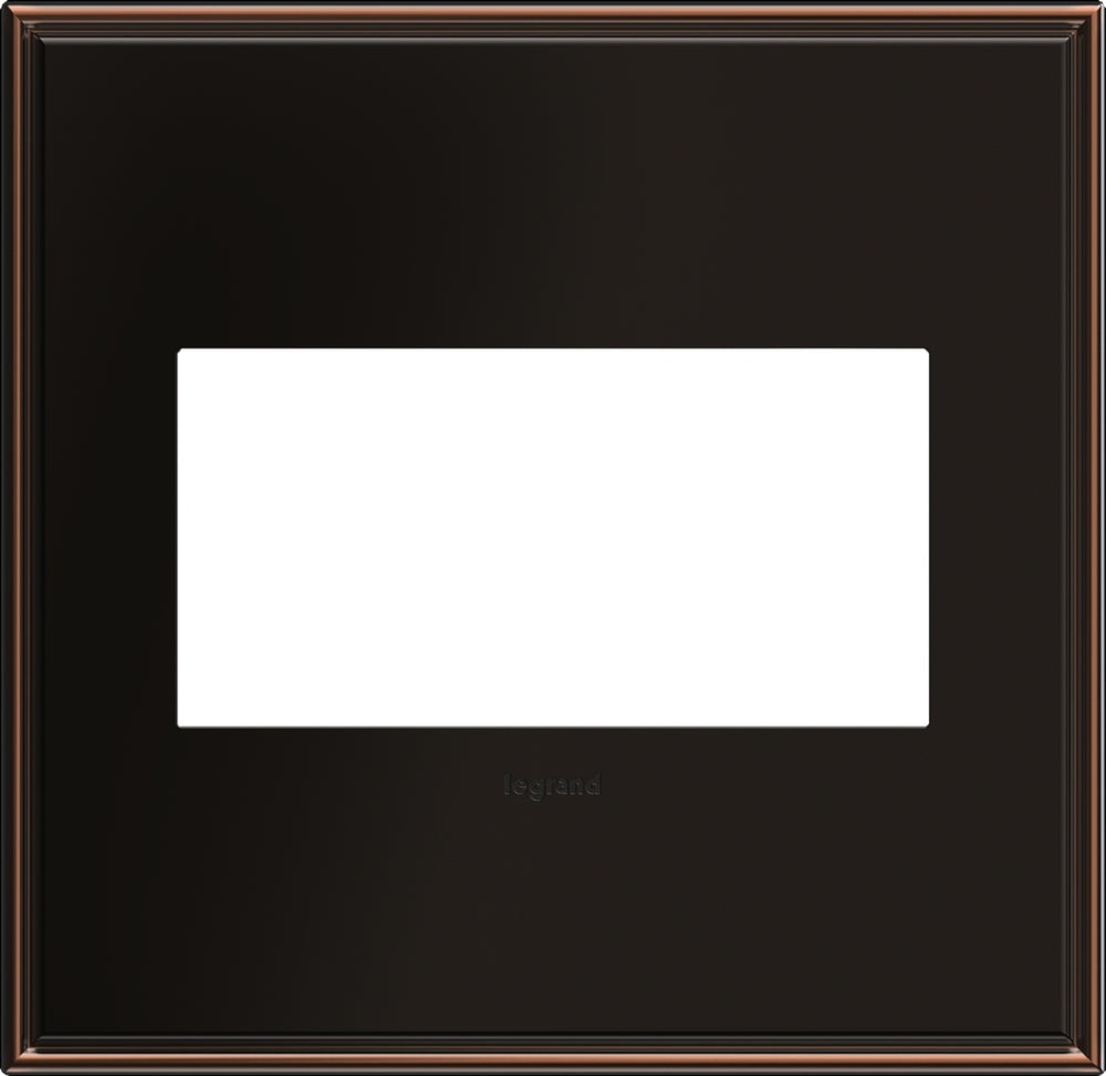 Legrand Canada - Two-Gang Screwless Wall Plate - Adorne - Oil Rubbed Bronze- Union Lighting Luminaires Decor