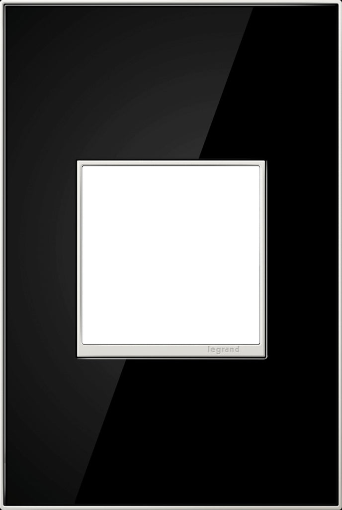 Legrand Canada - One-Gang Screwless Wall Plate - Adorne - Mirror Black- Union Lighting Luminaires Decor